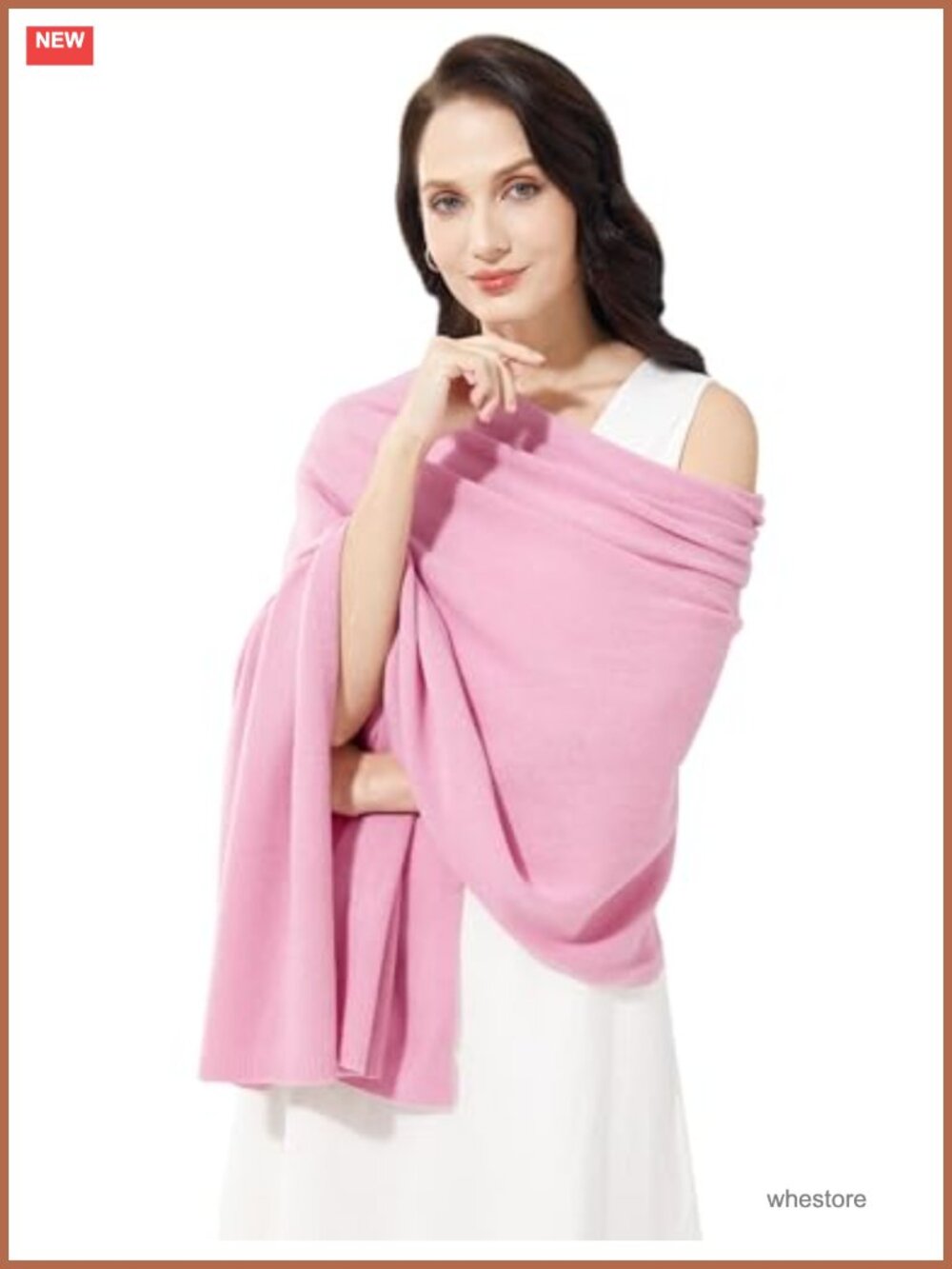 Cashmere Blend Wrap Scarf Stole Extra Large 87x28 Travel Pashmina